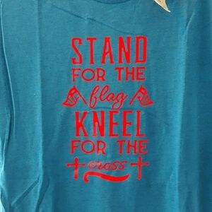 Stand for flag kneel for the cross medium